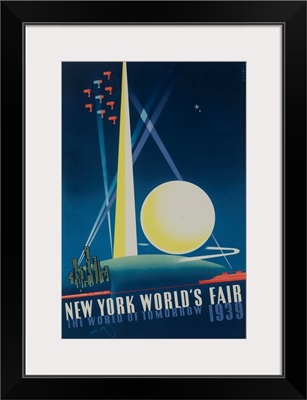 1939 New York World's Fair Poster, The World Of Tomorrow, Blue