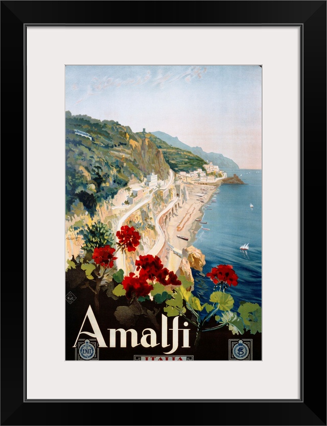 Amalfi Poster By Mario Borgoni