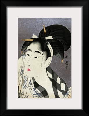 Ase O Fuku Onna (Woman Wiping Sweat) By Kitagawa Utamaro