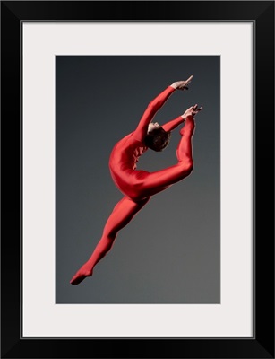 Ballet Dancer In Red Leotard