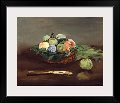 Basket Of Fruit By Edouard Manet