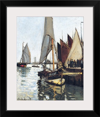 Bateaux A Honfleur (Study For Le Port De Honfleur) By Claude Monet