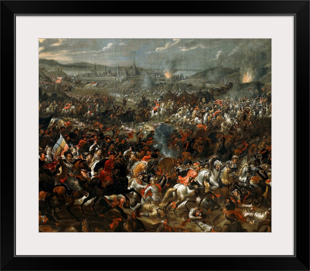 Pauwel Casteels (Flemish, c. 1656- 1683), Battle of Vienna, 1683-5, oil on canvas, 156 x 184 cm (61.4 x 72.4 in), Wilanow ...