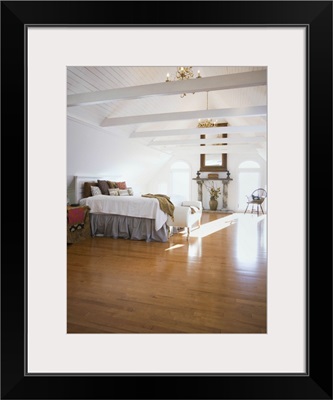 Bedroom with a hardwood floor