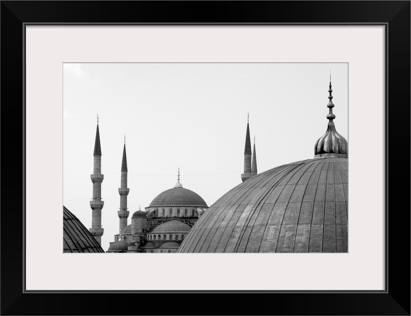 Blue Mosque seen from Aya Sofya, Istanbul, Turkey.