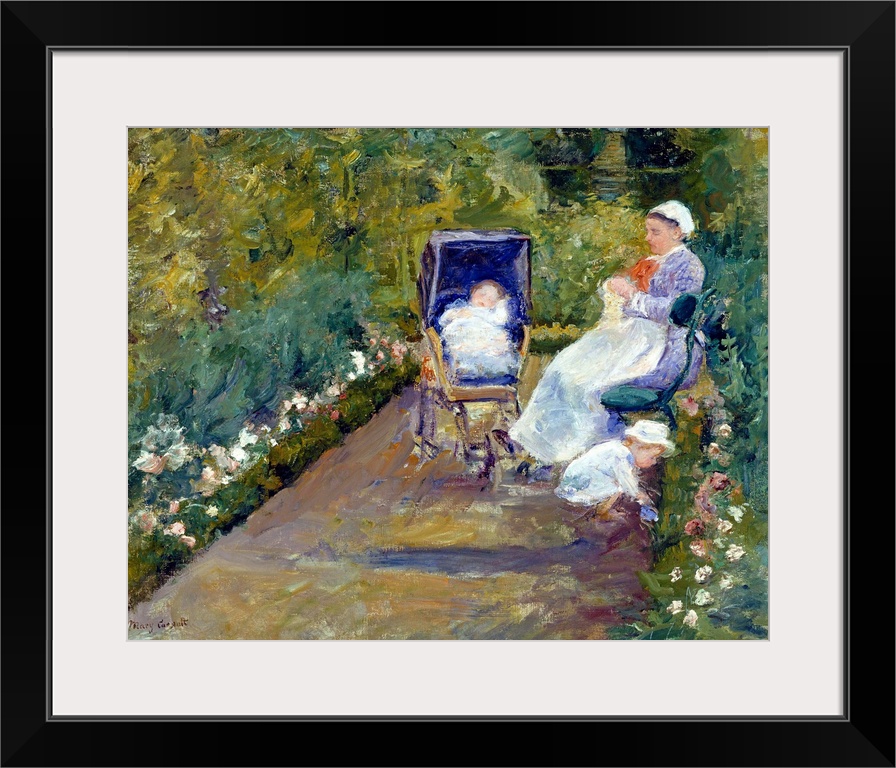Mary Cassatt (American, 1845-1926), Children in a Garden (The Nurse), 1878, oil on canvas, 65.4 x 80.9 cm (25.7 x 31.9 in)...