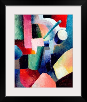 Colored Composition Of Forms By August Macke