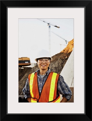 Construction worker, portrait