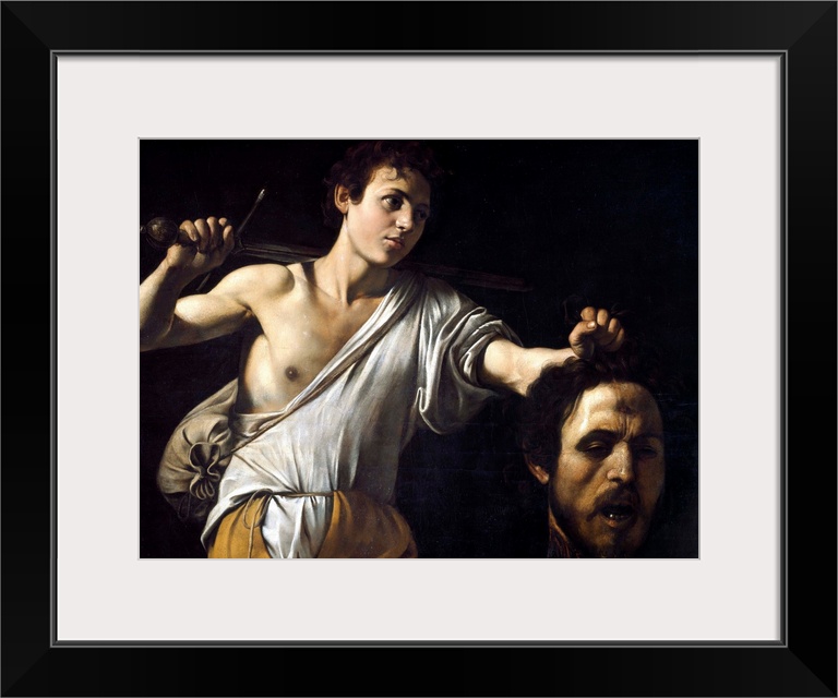 David with the Head of Goliath by Michelangelo Merisi da Caravaggio 90,5x116 cm Vienna, Kunsthistorisches Museum