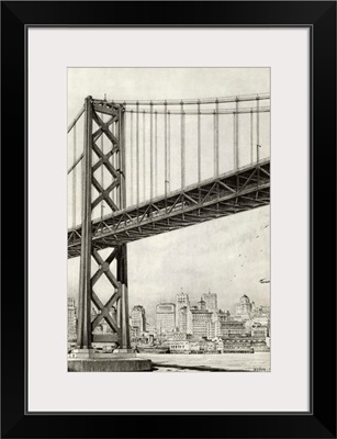 Drawing Of Oakland Bridge