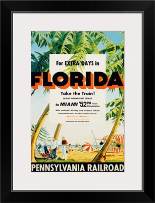 Florida, Pennsylvania Railroad Poster
