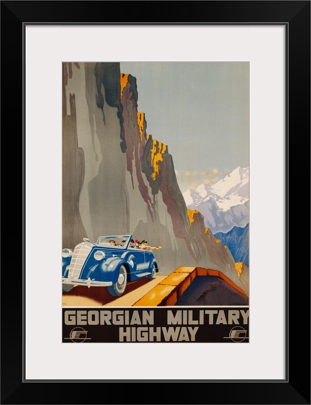 Georgian Military Highway Poster By Alexander Jitomirsky