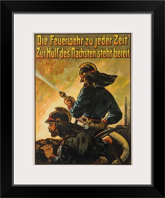German Firefighter Poster