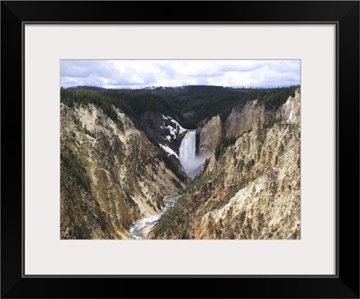 Grand canyon of Yellowstone and Lower Falls was taken from Artists Point.