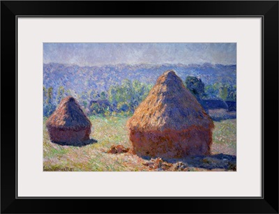 Haystacks, end of the summer - by Claude Monet