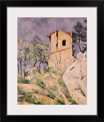House With Cracked Wall By Paul Cezanne