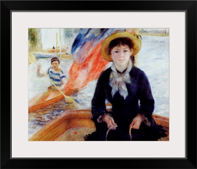 In A Dinghy By Pierre-Auguste Renoir