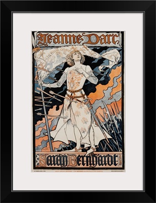 Jeanne D'Arc - Sarah Bernhardt Theater Poster By Eugene Grasset