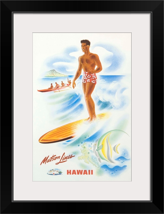 Matson Lines Hawaii Poster