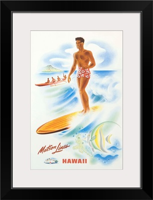 Matson Lines Hawaii Poster