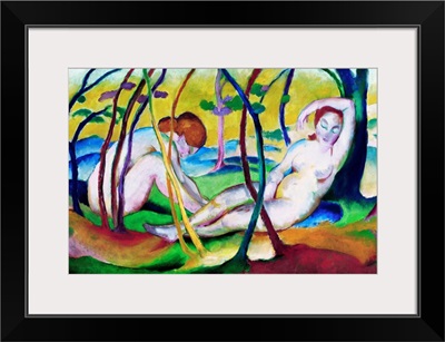 Nudes Under Trees By Franz Marc
