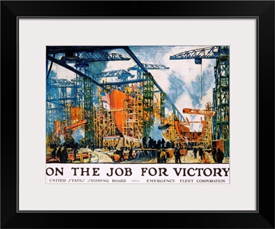 On The Job For Victory Poster By Jonas Lie