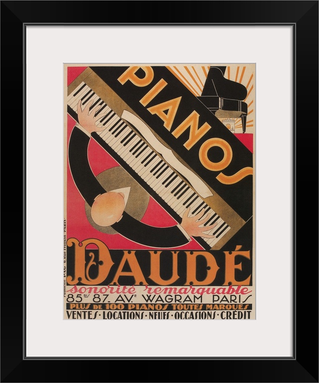 Pianos Daude Poster
