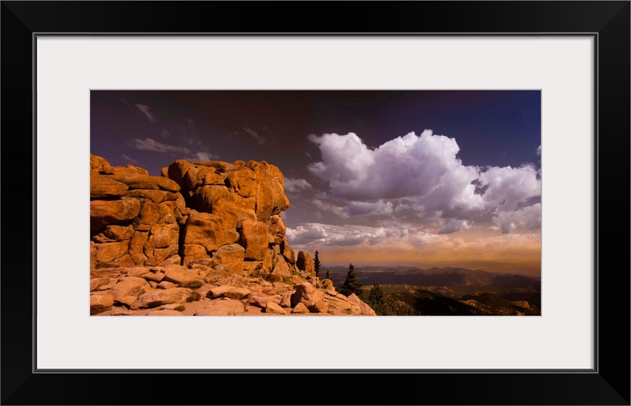 Pikes Peak is mountain in Front Range of Rocky Mountains.