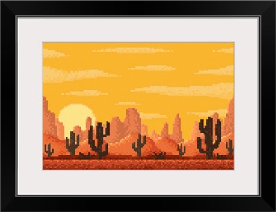 Pixel Desert Landscape