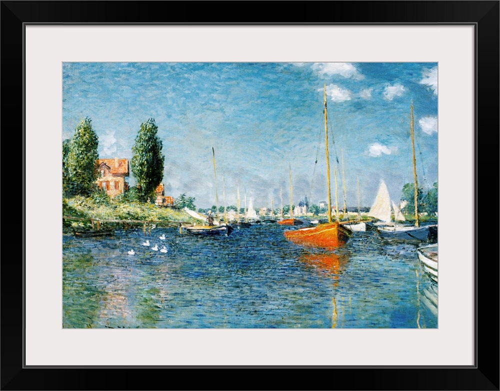 Red Boats, Argenteuil By Claude Monet