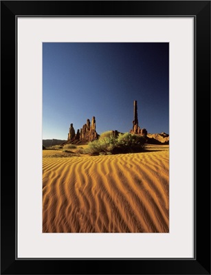 Ripples in the sand, Monument Valley Tribal Park, Arizona, USA