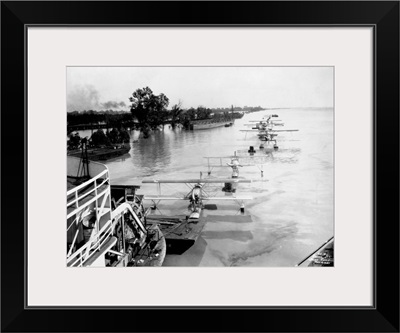 Seaplanes On The Flooded Mississippi