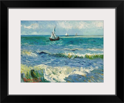 Seascape Near Les Saintes-Maries-De-La-Mer By Vincent Van Gogh