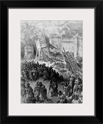 Second Assault of Jerusalem: The Crusaders Repulsed by Gustave Dore