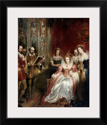 Shakespeare Reading To Queen Elizabeth I By John James Chalon