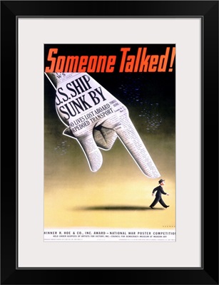 Someone Talked, Poster By Henry Koerner