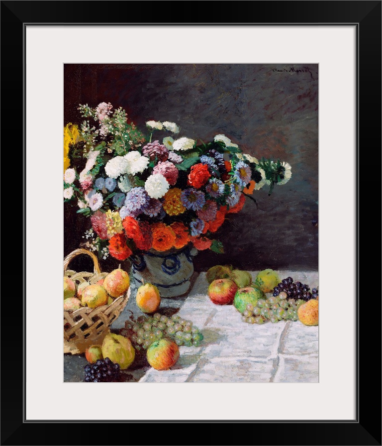 Claude Monet (French, 1840 - 1926), Still Life with Flowers and Fruit, 1869, oil on canvas, 100.3 x 81.3 cm (39.5 x 32 in)...