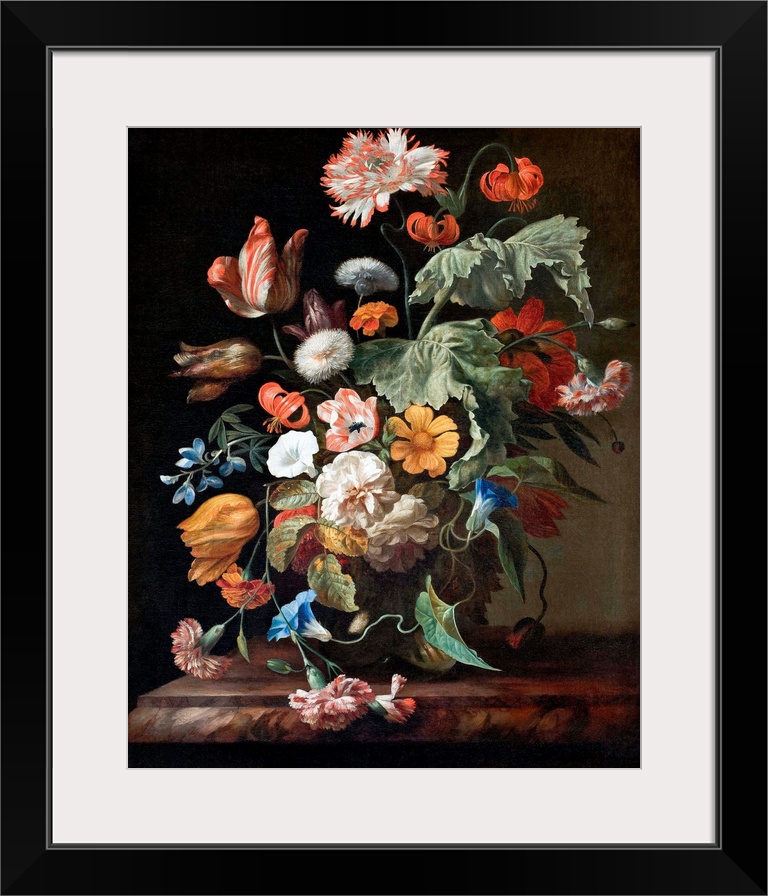 Rachel Ruysch (Dutch, 16641750), Still-Life with Flowers, oil on canvas, 75 x 58.5 cm (29.5 x 23 in), Hallwyl Museum, Hamn...