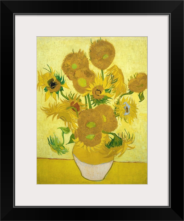 Vincent van Gogh (1853-1890), Sunflowers, 1889. Oil on canvas, 73 x 95 cm (28.7 x 37.4 in). Van Gogh Museum, Amsterdam, Ne...
