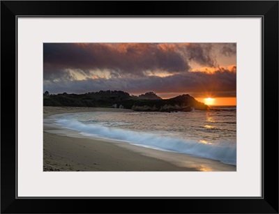 Sunset at Monastery Beach, Carmel, California, USA