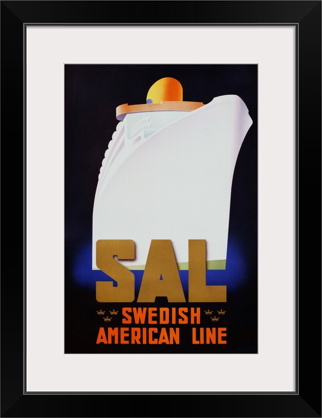 Swedish American Line Poster