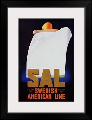 Swedish American Line Poster