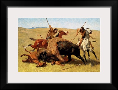The Buffalo Hunt By Frederic Remington