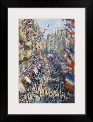 The Rue Montorgueil In Paris, Celebration Of June 30, 1878 By Claude Monet