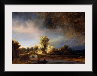 The Stone Bridge By Rembrandt Harmensz Van Rijn