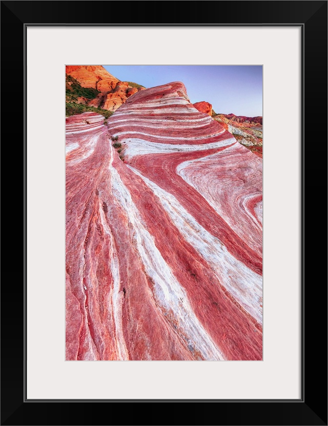 The unique looking Fire Wave at dusk, taken at the Valley of Fire, near Las Vegas.