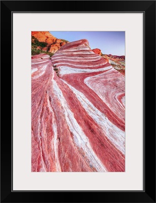 The unique looking Fire Wave at dusk, taken at the Valley of Fire, near Las Vegas.