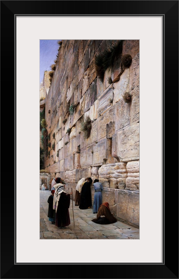 The Wailing Wall by Gustav Bauernfeind