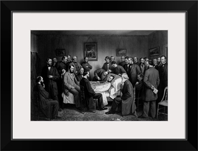 Title - Death Of Lincoln. Medium - Engraving Date- 1875