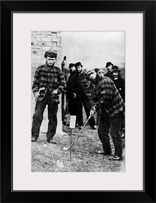 Tom Morris Preparing To Swing His Golf Club